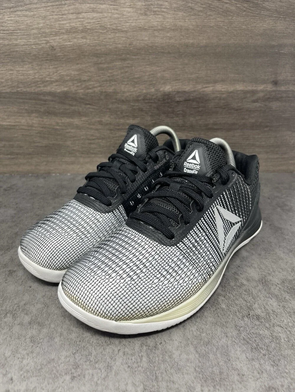 Reebok CrossFit Nano 7.0 Size 9 Womens Black White Cross Training BS8352